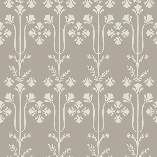 Lydia Taupe Wallpaper