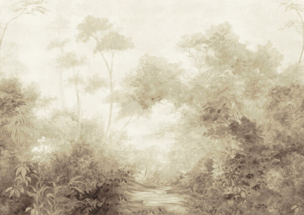 Woodlands Sepia Wall Mural