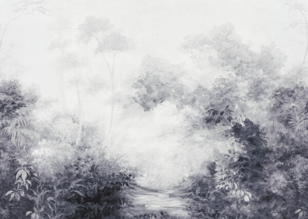 Woodland Black & White Wall Mural