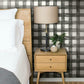 Watercolor Check Black & White Wallpaper