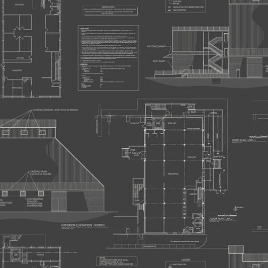 The Market Black & White Wallpaper