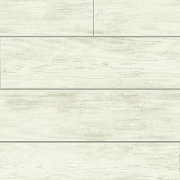 Shiplap Grey & Off White Wallpaper