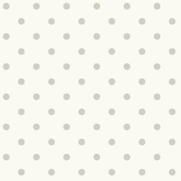 Dots on Dots Grey & White Wallpaper