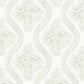 Coverlet Floral Grey & Off White Wallpaper