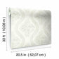 Coverlet Floral Grey & Off White Wallpaper