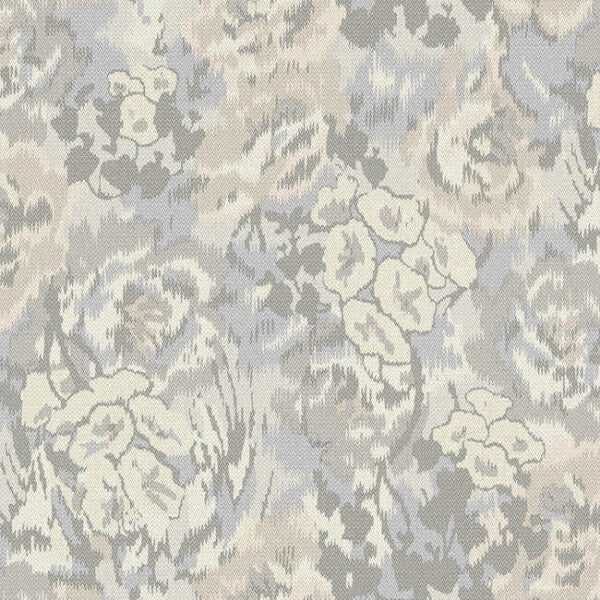 Flower Pot Grey Wallpaper