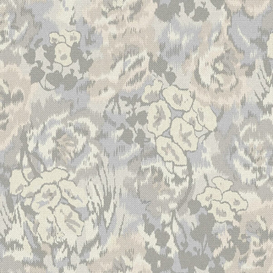 Flower Pot Grey Wallpaper