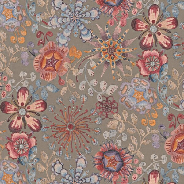 Magic Garden Black Wallpaper