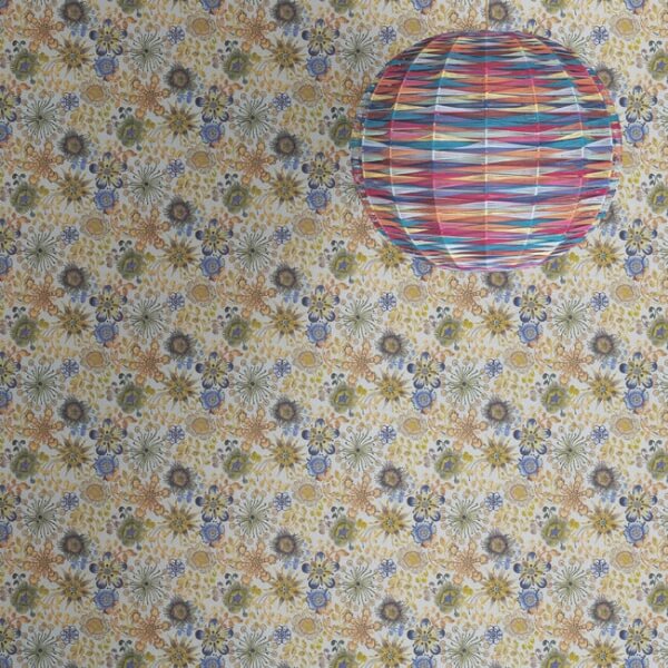 Magic Garden Blue & Green Wallpaper