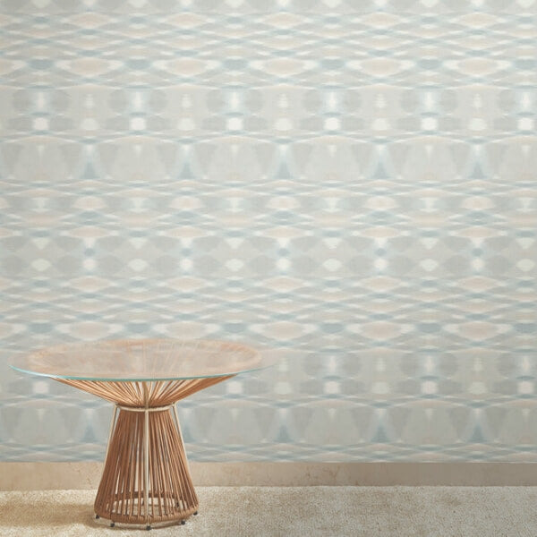 Sunrise Flame Light Blue Wallpaper