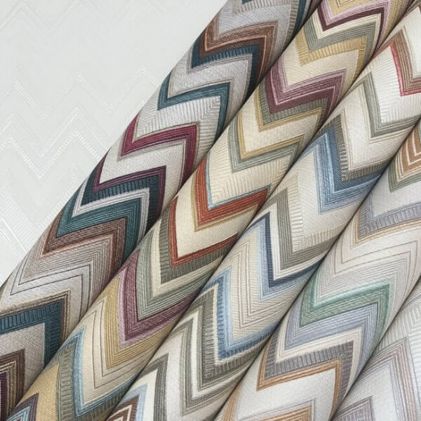 Happy Zigzag Grey Wallpaper