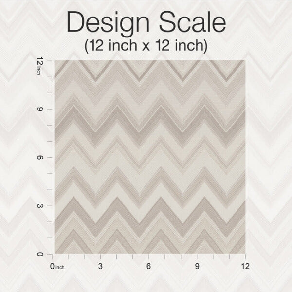 Happy Zigzag Neutral Wallpaper