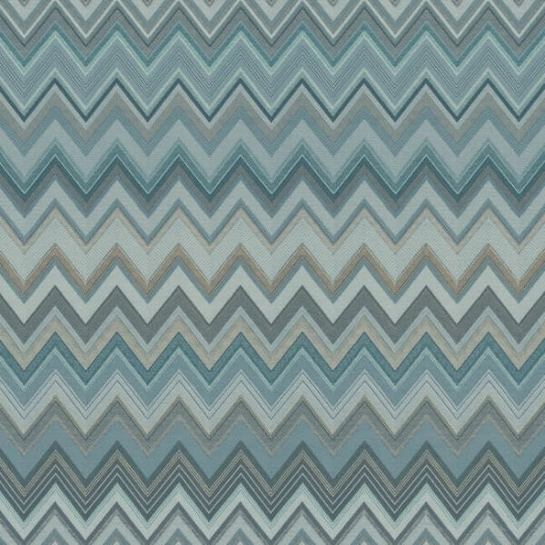 Happy Zigzag Blue Wallpaper
