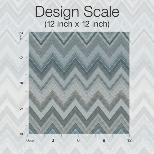 Happy Zigzag Blue Wallpaper