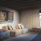 Flamed Zigzag Brown & Cream Wallpaper