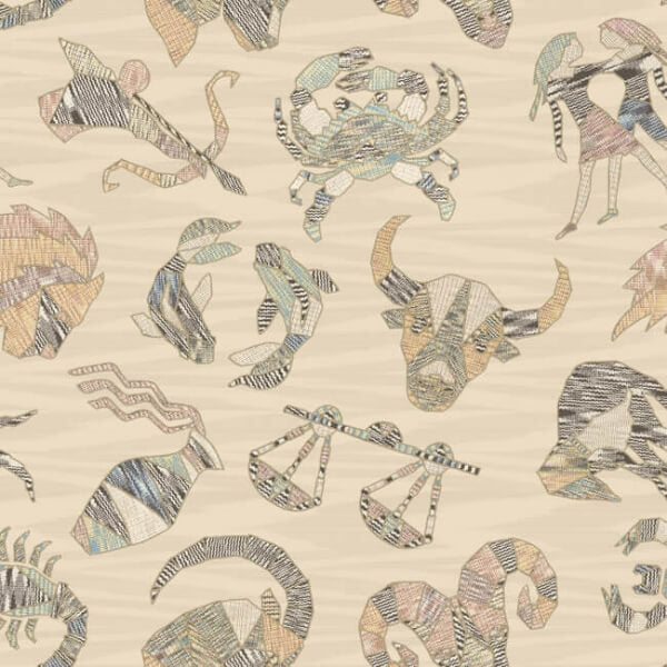 Constellations Cream Wallpaper