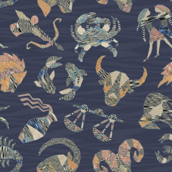 Constellations Blue Wallpaper