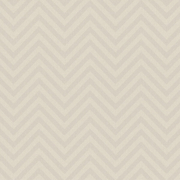 Macro Chevron Taupe & Cream Wallpaper