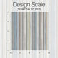 Striped Sunset Glitter Blue & Grey Wallpaper