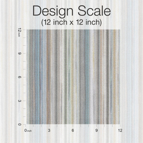 Striped Sunset Glitter Blue & Grey Wallpaper