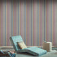 Striped Sunset Glitter Blue Wallpaper