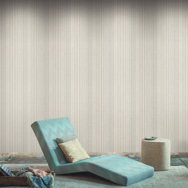 Striped Sunset Beige Wallpaper
