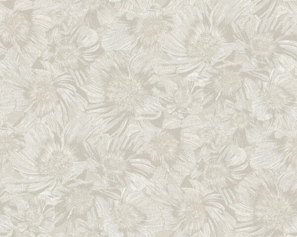 Anemoni White Wallpaper