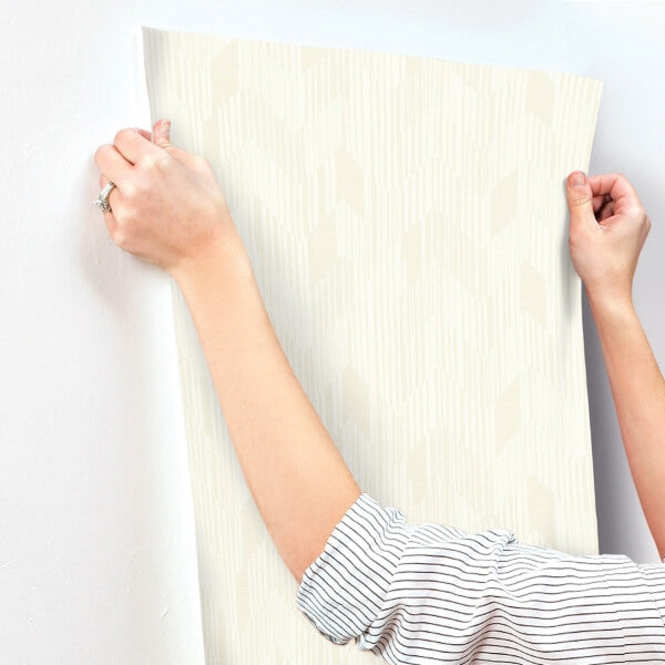 Birch White Wallpaper