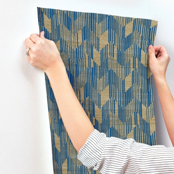 Birch Blue Wallpaper