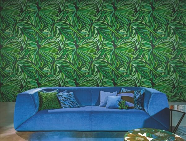 Flora Green Wallpaper