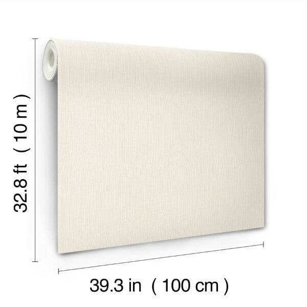 Linen Cream Wallpaper