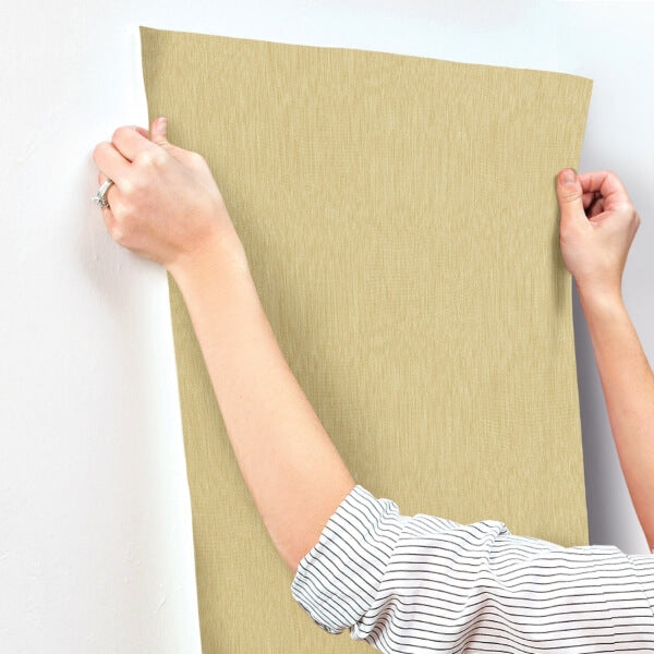 Linen Yellow Wallpaper