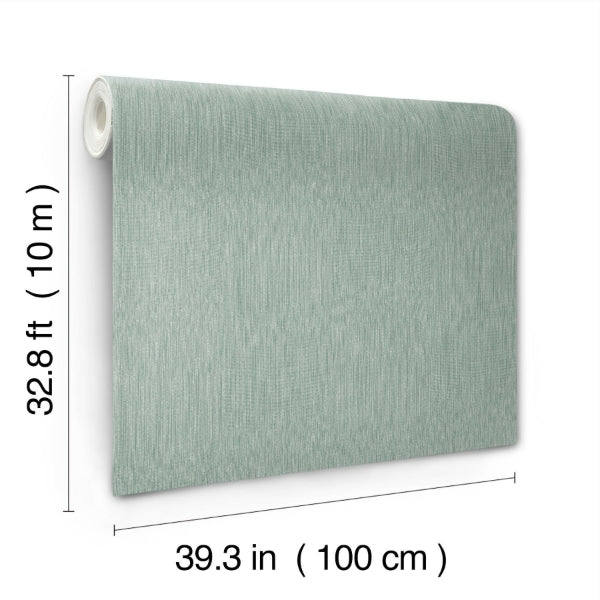 Linen Teal Wallpaper