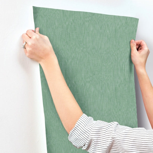 Linen Green Wallpaper