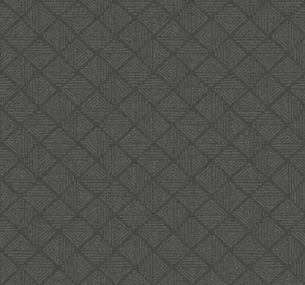 Center Square Charcoal Wallpaper
