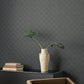 Center Square Charcoal Wallpaper