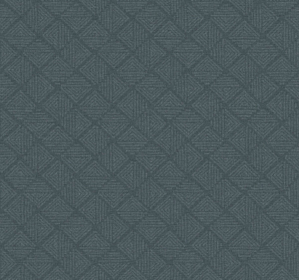 Center Square Indigo Wallpaper