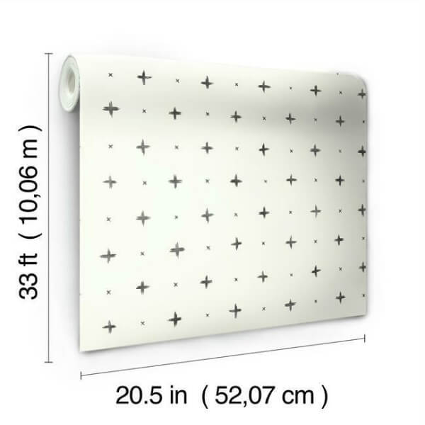 Cross Stitch Black Wallpaper