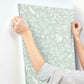 Fox & Hare Green Wallpaper