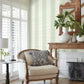 Thread Stripe Green Wallpaper