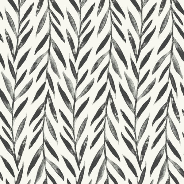 Willow Black Wallpaper