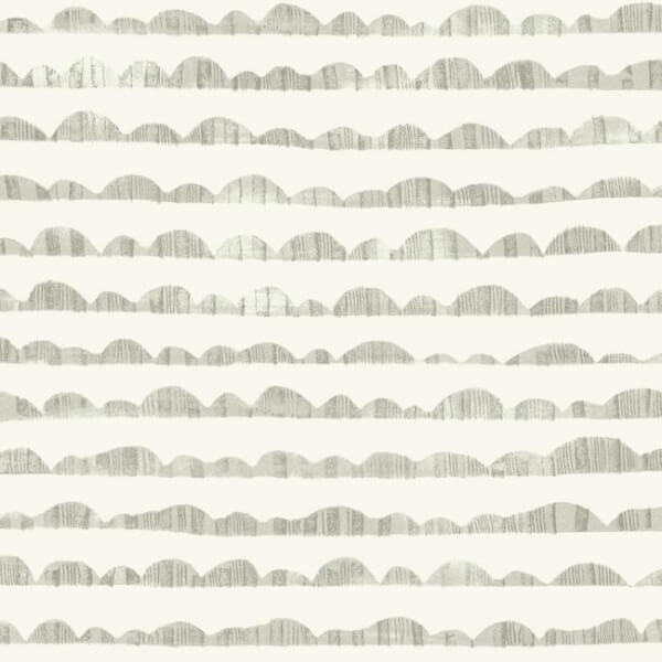 Hill & Horizon Grey Wallpaper