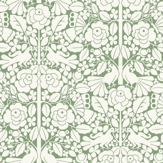 Fairy Tales Green Wallpaper