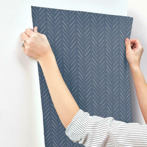 Pick-Up Sticks Blue Wallpaper