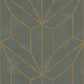Hammered Diamond Inlay Grey & Wood Wallpaper