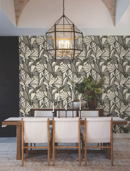 Cabana Club Onyx Wallpaper
