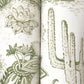 Lotus Land Cacti Palm Wallpaper