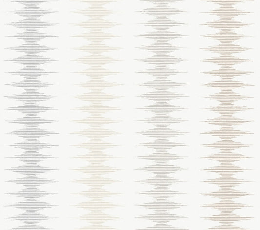 Woven Desert Sand & Fog Wallpaper