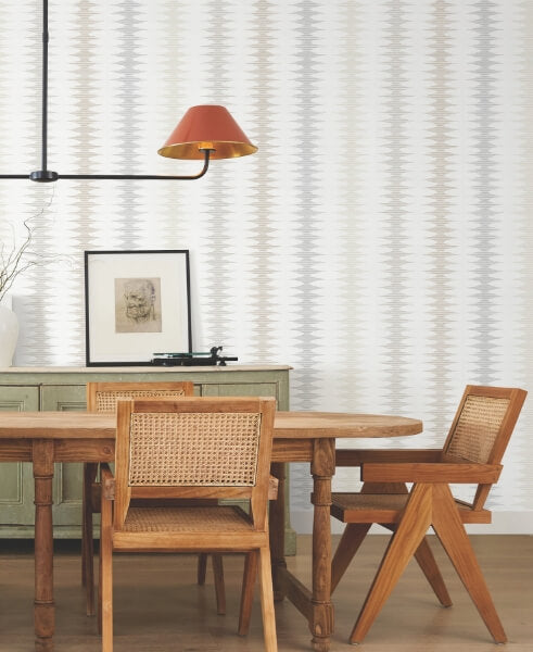 Woven Desert Sand & Fog Wallpaper