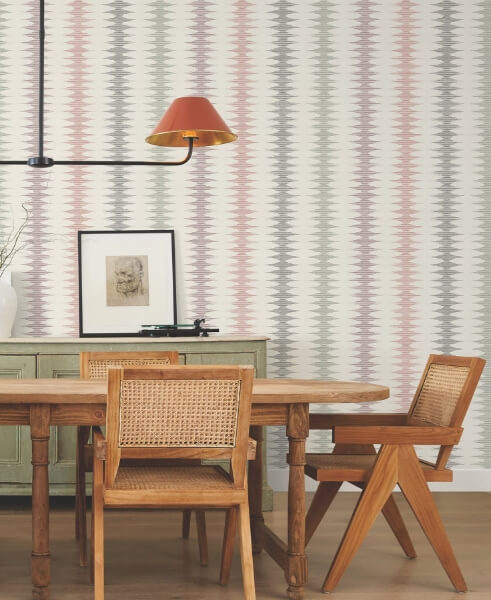 Woven Desert Rose Wallpaper